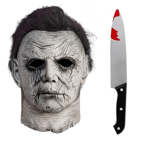 Michael Myers Mask Halloween Costume for Adult Cosplay Masquerade Party - image 1
