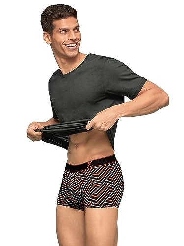 Image of XYXX Anti-Bacterial, Odour-Free Cotton Stripes Parallax Trunks for Men