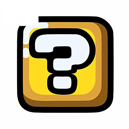 13cm x 12,3 cm para pregunta bloque amarillo maletero coche pegatina tabla de surf personalidad calcomanía Snowboard