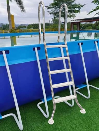 Escalera para piscina elevada de acero inoxidable 304 miniatura 2