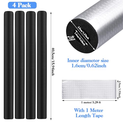 Auroray X-8151950 4 Pcs Pipe Insulation Foam Tube Water Pipe Insulation,Self Adhesive Pipe Wrap Foam Tube thumb #5