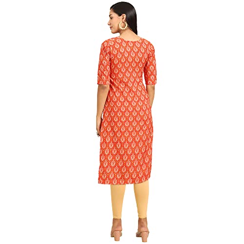 Image of Pinkmint Women's Crepe Digital Print Straight Kurta
