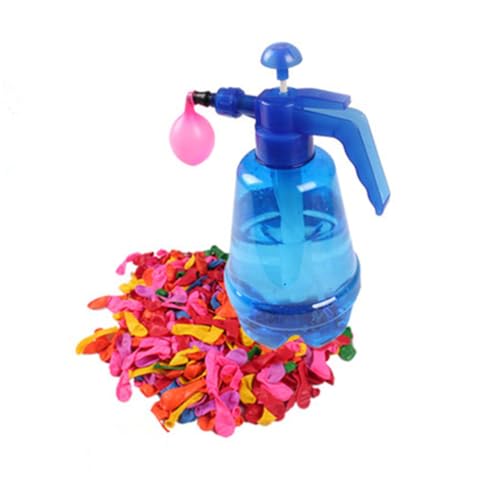 HEMOTON Water Balloon Toys 500 Pcs Self Sealing with Pump Outdoor Water Balloon Game Random Color