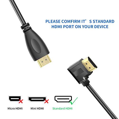 YACSEJAO - Cavo di prolunga HDMI 90 gradi