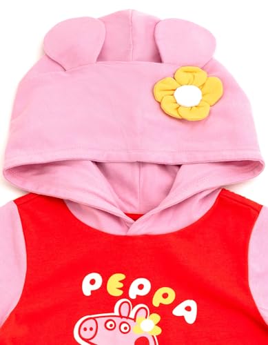 Peppa Pig Girls Hooded Cosplay T-Shirt Toddler to Little Kid Sizes (2T - 7-8)3