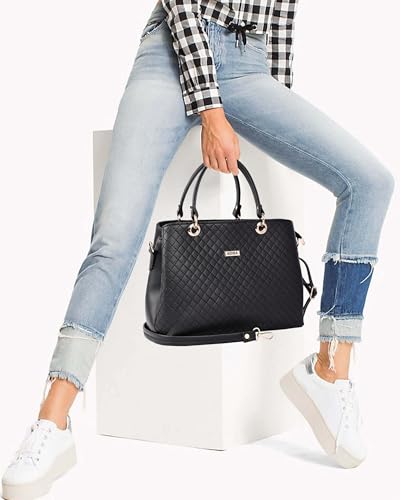 Image of ADISA quilted handbag shoulder bag for women and girls with detachable sling belt (AD4077)