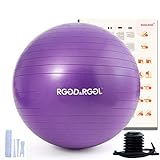 3. 【Perfekt für jedes Fitnesslevel】 Hochwertiger Pilates Ball hilft Ihnen Ihre Haltung, wie z.B. Rückenbeuge, Hüftöffner und Entspannungsposen zu verbessern. Er eignet sich auch ideal auch für Yoga-, Pilates-Übungen. Er ist ideal für Training und Physiotherapie für Übungen die zum Muskelaufbau und besserem Gleichgewicht dienen. Training mit unseren Gymnastikbällen unterstützen Sie gezielt bei der Entwicklung der Tiefenmuskulatur bei und eignet sich perfekt für Anfänger sowie Fortgeschrittene.