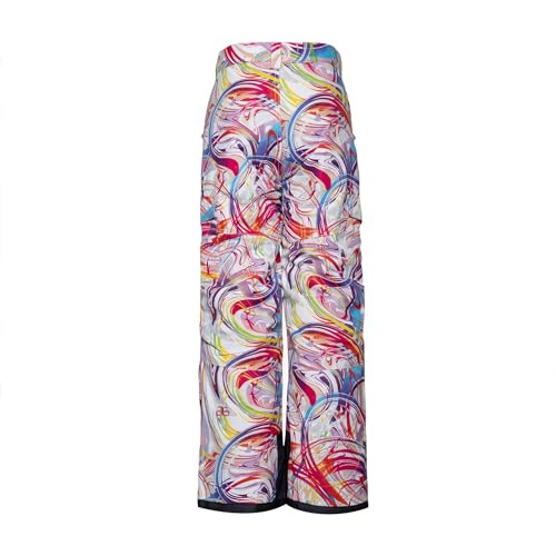 Image of Arctix Kids Snow Sports Cargo Snow Pants with Articulated Knees, Swirl, Medium