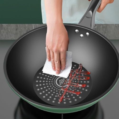 Wok de aluminio fundido 34 cm con tapa de vidrio miniatura 5