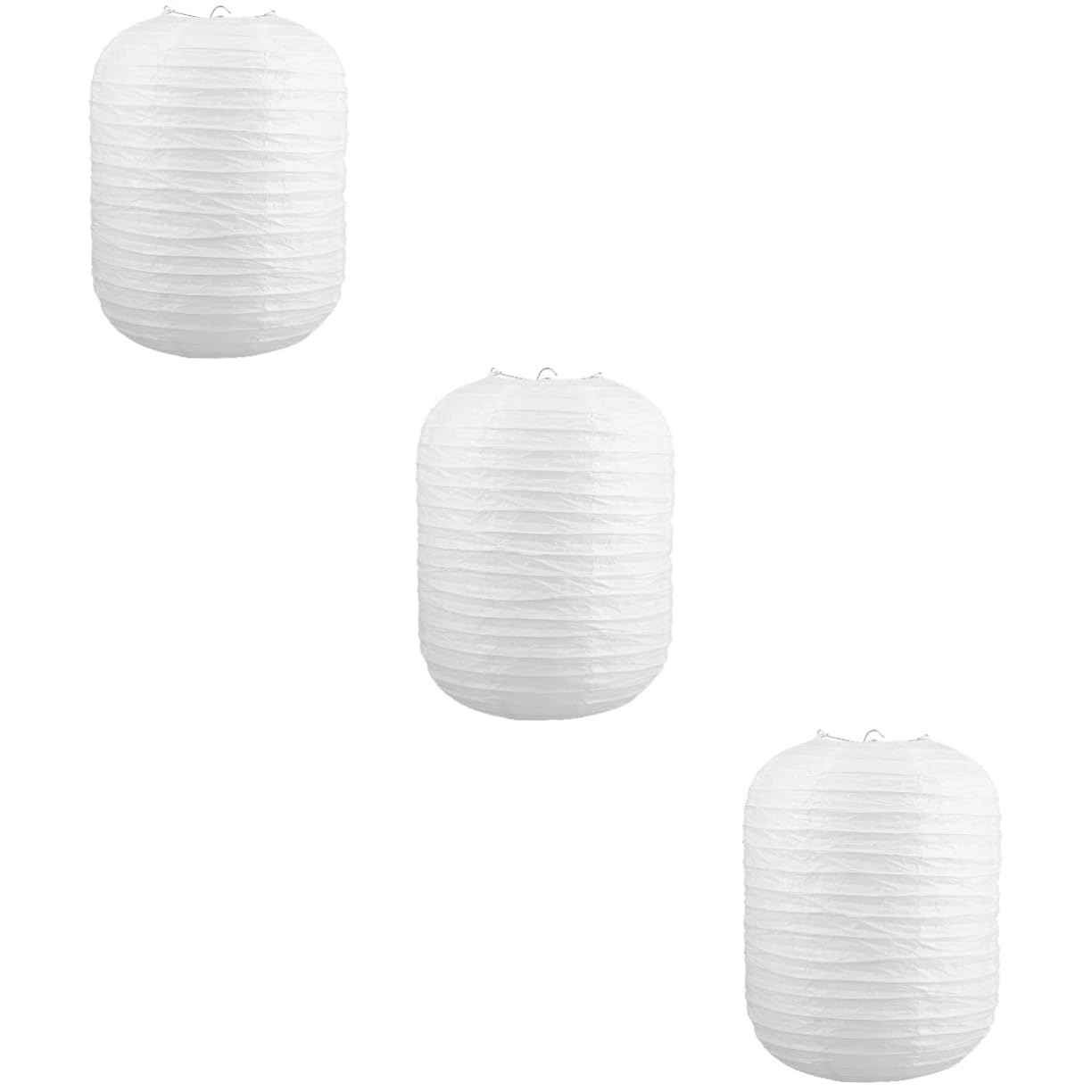 Warmhm 3pcs DIY Paper Lantern Shade for Hanging Lamp Light Foldable Chinese Lanterns for Home Party Decor