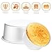 Amosfun 3Pcs Round Cake Tins Nonstick Baking Molds for Chiffon Cakes Food Grade Aluminum Easy Release Versatile Baking for All Skill Levels