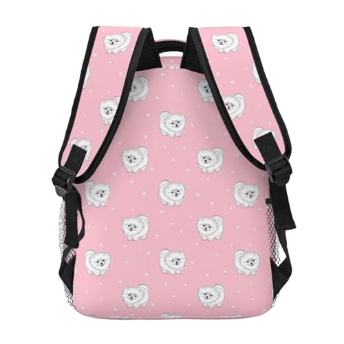 PHAYAH Programmier-Code-Muster, lässige Schultern, klassisch, Basic, Reiserucksack, Reisen und Outdoor-Aktivitäten, Zwergspitz Welpen und Spitze, Einheitsgröße