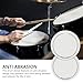 Musiin Drumhead Reinforcement Thin Film Version, Bass Drum Reinforcement Patch for Anti-wear Protection Drumhead to Prevent Breakage (2packs Single Pedal)