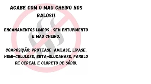 Limpa Esgoto Fossa Mau Cheiro Ralo Limpo 150g