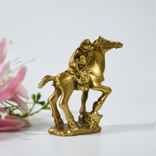 Estatua de Mono Feng Shui Montando Caballo en Bronce miniatura 3