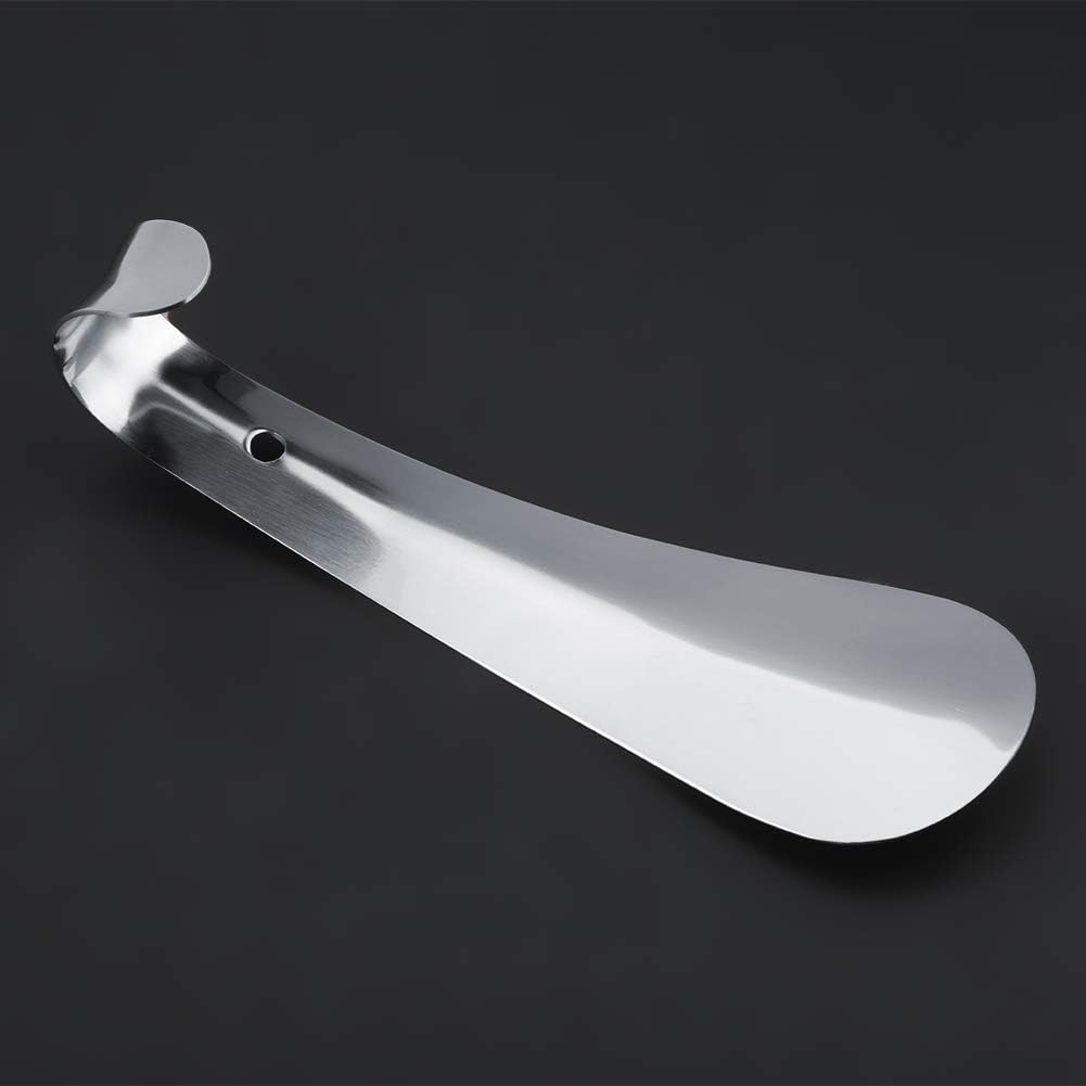 TOPINCN Metal Shoe Horn 5.7" Long Portable Stainless Steel Shoe Horn Lifter Convenient for Kids Women Old Man