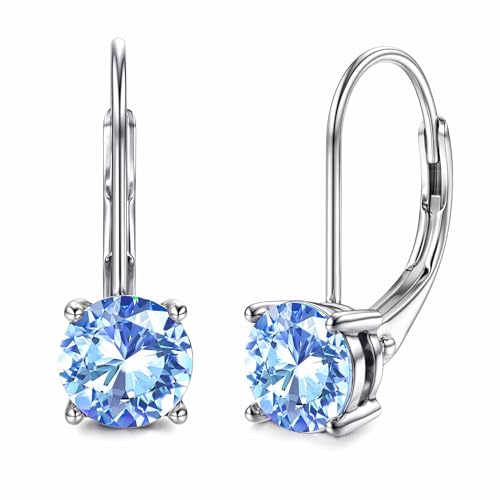 Moissanite Earrings, D Color Sterling Silver Dangle Drop Earrings for Women by Blahanna - Used condition - US$24.38