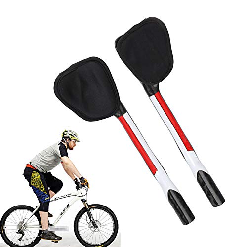 NANANA Carbon Triathlon Rennrad Lenker Aerobar Lenkeraufsatz Tri Bar Zeitfahren Lenker für Mountain Bike Road Fahrrad[Montagelenkerdurchmesser 31,8 Mm, Bremsgriffdurchmesser 19,2 Mm],Rot
