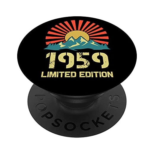 Born In 1959 Edición limitada 1959 cumpleaños Popsockets 1959 PopSockets PopGrip Intercambiable