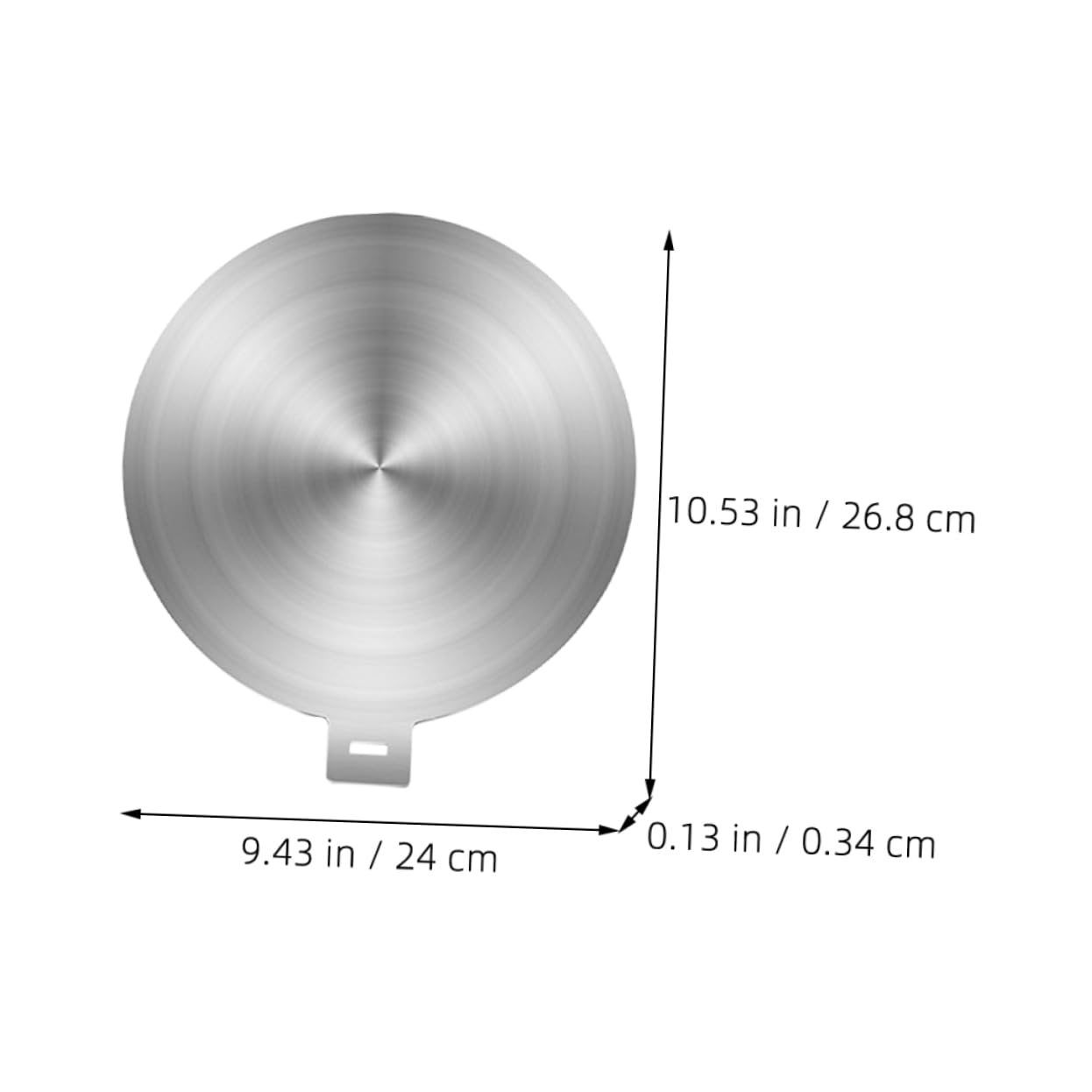 Difusor De Calor De Inoxidable para Inducción y Gas Placa Adaptadora De Cocina con Asa Desmontable Distribución Uniforme De Calor Compatible con Utensilios De Cocina