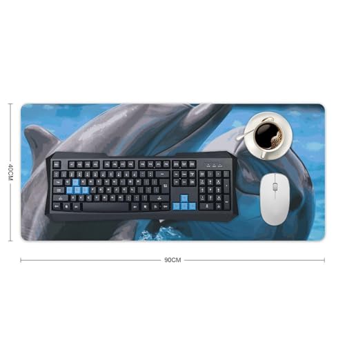 Tapis de souris de jeu imperméable et antidérapant grand format - 2