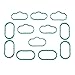 Lower and Upper Intake Manifold Gasket XR843533 XR843536 Compatible with Jaguar S-Type X-Type 2001-2008 (Set of 12)