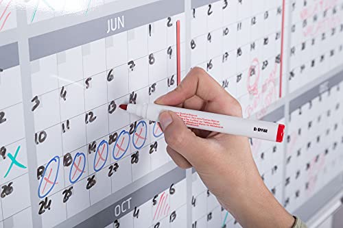 Planner 12 Month MasterVision 48x36 avec cadre aluminium - 6
