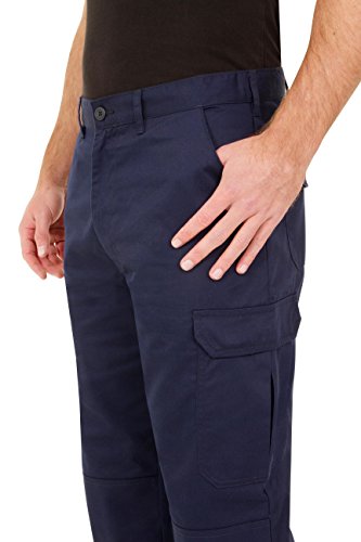 Proluxe Endurance pour Homme Cargo Combat Pantalon de Travail avec Poches genouilleres et Coutures renforcees, Bleu Marine, 40 (30T) - Image 6