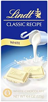 Lindt Classic Recipe Bar, White Chocolate Bar, 4.4 Ounce, Packaging May Vary