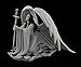 The Blessing by Anne Stokes Kneeling Gothic Angel in White Holding Sword Statue