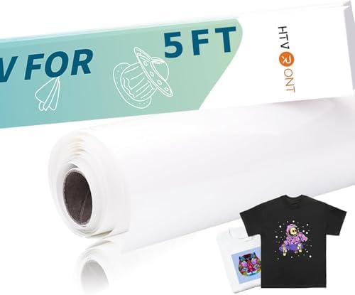 HTVRONT Sublimation HTV for Dark Fabric/Light Fabric - Matte Sublimation Vinyl 12" X 5FT - Sublimation Blanks for Sublimation Shirts/Bag/Hat/Pillow
