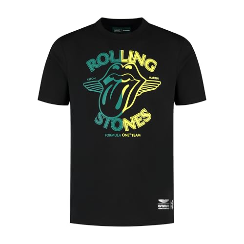 Aston Martin F1 Rolling Stones Tshirt Black