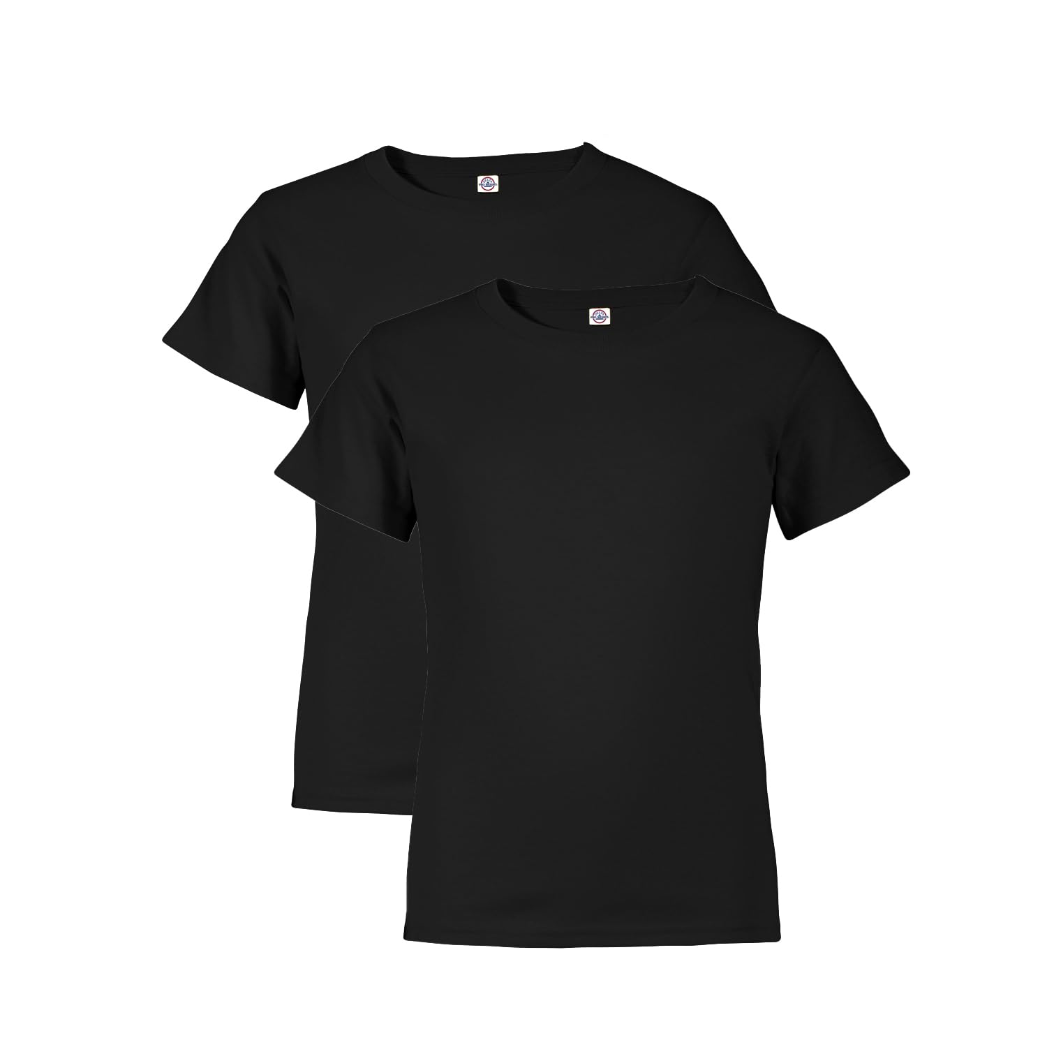 Delta Apparel Boys' Youth Regular Fit Crew Neck Tee 2-Pack