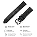 Benchmark Basics Quick Release Sailcloth Watch Band - Woven Nylon Watch Strap for Regular & Smart Watches - Choice of Color & Width - 18mm, 20mm or 22mm (18mm, Black)