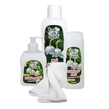 beauty paket dm Badusan Wohlfühlset badusan Wohlfühlset Maiglöckchen 4-teilig Duschbad, Schaumbad, Flüssigseife Geschenkset mit Handtuch, Baden mit Badusan Pflegeset Beautyset Beautypaket