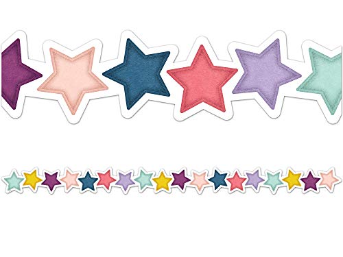 Cenefa de estrellas Oh Happy Day borde troquelado para paneles y pizarras