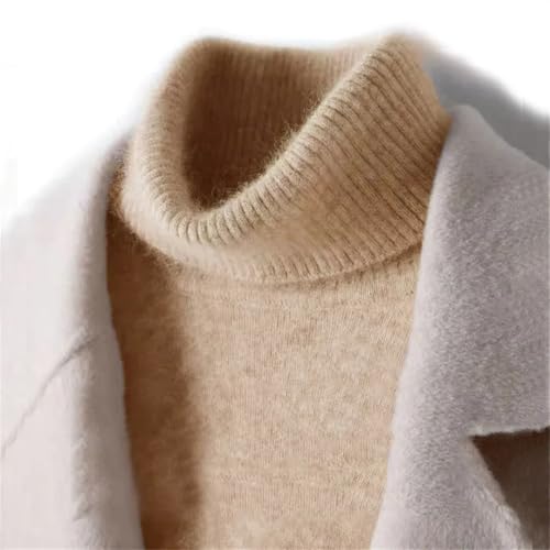 Wool Turtleneck Sweaters for Men Pullover Autumn Winter Soft Lightweight Warm Knitted Sweater3