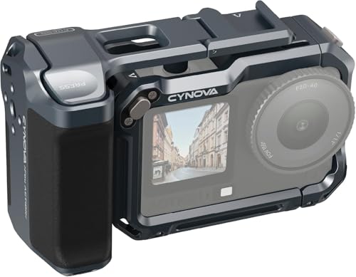 CYNOVA DJI Osmo Action 6 �p �O���b�v�L�b�g �A���~�����P�[�W �ی�t���[���t�� �J�����O���b�v �X�g���[�g�B�e�O���b�v�Z�b�g �O�r ���B��_ ������C�g �}�C�N�Ȃǐڑ��\ Osmo Action 6 �A�N�Z�T���[�ɑΉ�