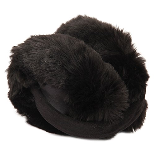 Image of FabSeasons Faux Fur Winter Outdoor Accessory Foldable Ear Muffs /Warmer for Girls & Women for protection from Cold, Ideal Head /Hair Accessory during winters