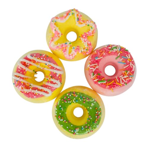 MUSISALY Doughnut Bath Set (4pcs) Salt Balls Nourishing Bubblegum Scented Bath for Relaxation Random Style