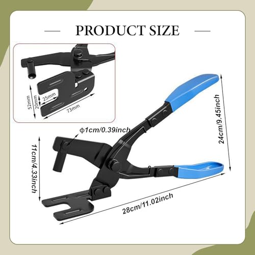 Alicates para escapes: extractor de soportes con mango ergonómico azul 3
