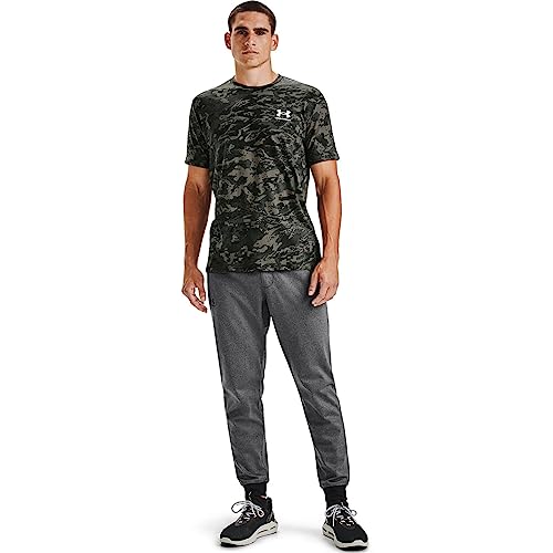 Image of Under Armour Men's ABC Camo Short-Sleeve T-Shirt | Super soft cotton /polyester mix. With camo pattern, crew neck and logo on the left chest.