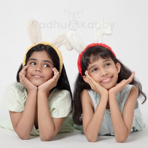 Image of Radhu & Kabby Kids Hairband | Soft Plush Headband for Kids with Fun Animal Figure | Hair Accessory for Girls