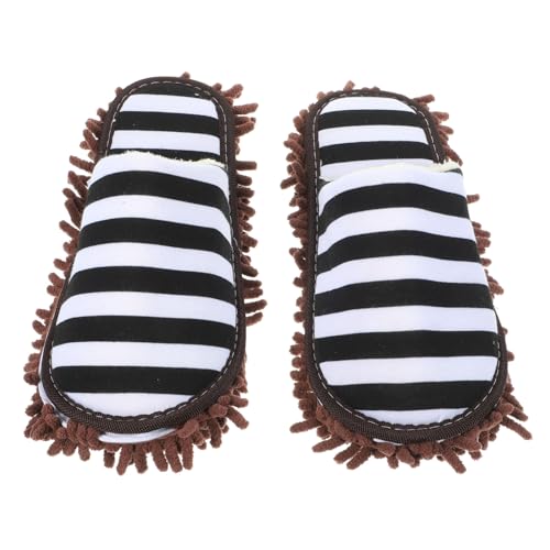 Anneome Zapatillas Mop Chenilla para Casa Absorbentes y Desmontables para Limpiar Madera y Cerámica Unisex Talla