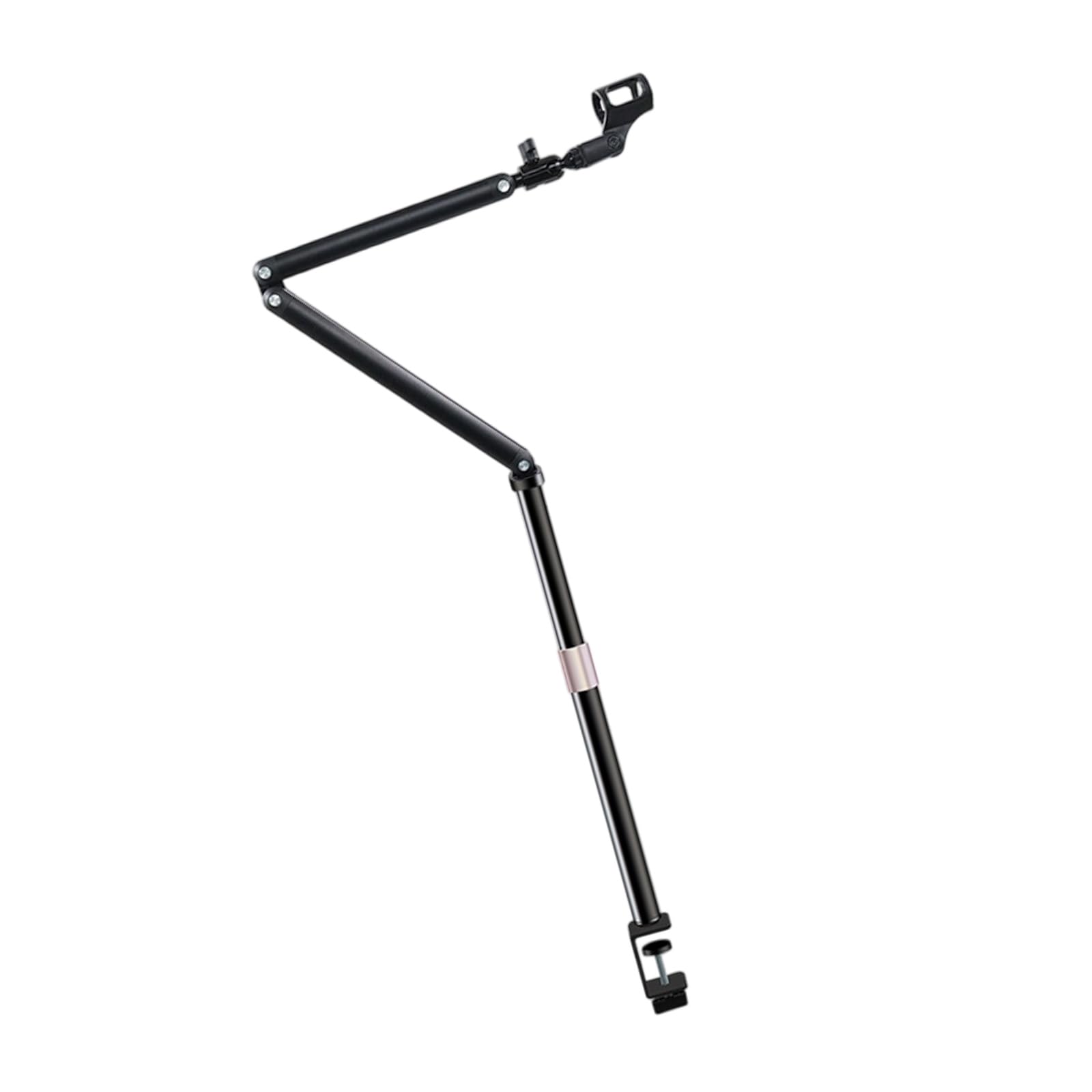 Bras de perche réglable - Construction en acier robuste pour le streaming en studio et la configuration de podcast - Support de microphone - Équipement de studio - Bras de microphone pliable
