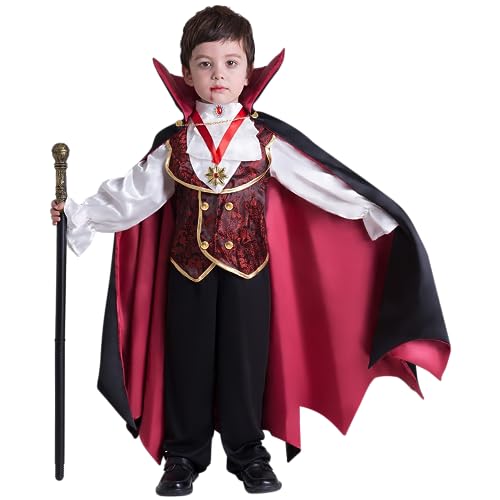 Spooktacular Creations Vampirkostüm Für Mädchen – Viktorianisches Kleid Mit Halskette – Halloween – Gr. S–L (5–10 Jahre)