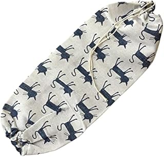 Plastic Bag Holder, Foldable Washable Grocery Bag Dispenser Recycling Shopping Bag Organizer Grocery Bag Storage Holder Carrier BagShopping Bag Holder Organizer and Dispenser for Home Kitchen (cat)