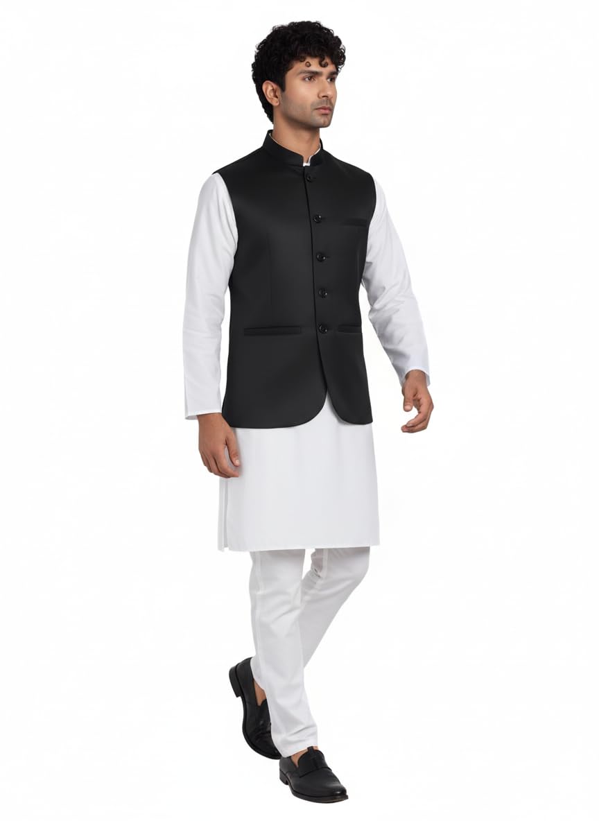 rocksy Nehru Jacket, Modi Koti for Men, Cotton Waistcoat for All Occasion: Diwali, Wedding, Ethnic, Office Party, Formal and casual Look-picture-26