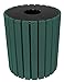 Vestil TR-PR-49-GN Plastic Econ Receptacle, 29.5625" Length, Green