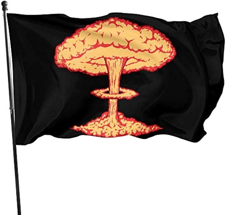 Amazon.com : Atomic Bomb Mushroom 3x5 Foot Flag Outdoor Flags 100%  Polyester 3x5 Ft Garden Decoration Flag : Patio, Lawn & Garden
